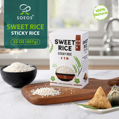Soeos Sweet Sticky Rice cooking in a pot for a quick, versatile base.