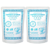 Soeos Tapioca Flour bags two-pack ready for gluten-free cooking.