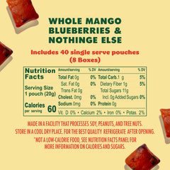 SOLELY Mango Blueberry Gummies close-up shows chewy texture and bright fruit flavor