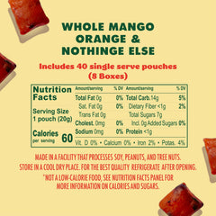 SOLELY Mango and Orange ingredients close-up showing real fruit