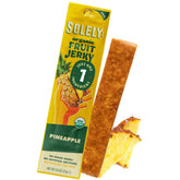 SOLELY Organic Pineapple Fruit Jerky pack with 12 servings for on-the-go snacking.