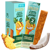 SOLELY Pineapple Coconut Fruit Jerky pack ready for lunchboxes and on-the-go bites
