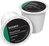 Solimo Hazelnut coffee pods front of pack for convenient flavor