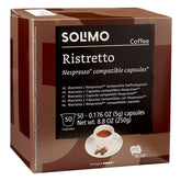 Solimo Ristretto packaging shown with freshness-preserving atmosphere