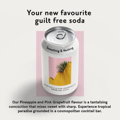 Something & Nothing lightly carbonated sparkling water can for easy on-the-go refreshment