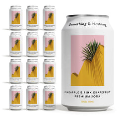Something & Nothing pineapple-pink-grapefruit flavoured can offers bright tropical flavor for hydration