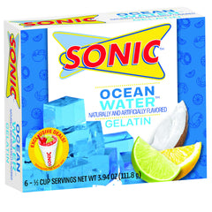 Sonic Gelatin watermelon flavor close-up, refreshing on-the-go snack
