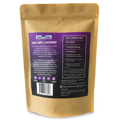 Sou Zen eco-friendly corn-fiber pyramid tea bags packaging reduces waste.