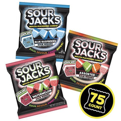 Sour Jacks Blue Raspberry wedges, tangy fruit flavor.