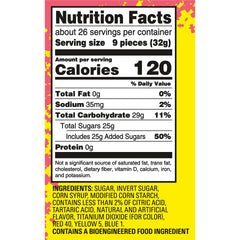 Sour Patch Kids Watermelon candy open bag shows soft texture for quick snacks.