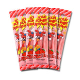Sour Power Strawberry Candy Straws pack: vegan, non-GMO snacks for on-the-go enjoyment.
