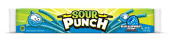 Sour Punch Blue Raspberry Straws tray offering bold sweet-sour taste for sharing