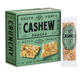 South 40 Crunchy Cashew Bar close-up highlighting real ingredients and texture
