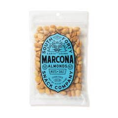 South 40 dry roasted Marcona almonds—crisp, oil-free crunch for snacking