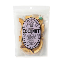 South 40 Organic Coconut Chips with Nectar pack shot - crisp, lightly sweet snack for anytime.