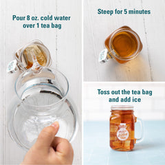 Southern Breeze Peach cold brew tea bag for fast, flavorful sugar-free tea.