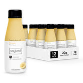 Soylent Banana ready-to-drink bottle showcasing convenient on-the-go meal replacement.