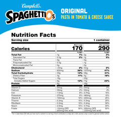 SpaghettiOs Original O-shaped pasta close-up, playful shapes for kids