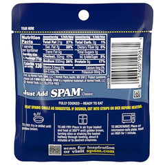 SPAM Classic 12-pack convenient pantry staple for busy mornings.