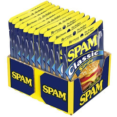 SPAM Classic single served on plate enhances breakfast.