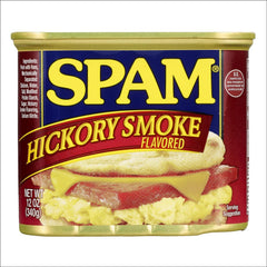 SPAM Hickory Smoke can closeup—savory, ready-to-eat protein for quick meals