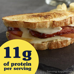 SPAM Lite Singles omelet ready with melty cheese and peppers