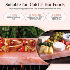 Spantik salt block on grill enhances flavors of meat and fish.
