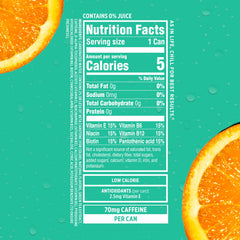 Sparkling Ice Caffeine Tropical Punch can close-up highlights zero sugar