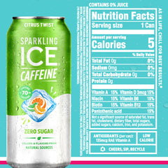 Sparkling Ice Blue Raspberry can with zero sugar.