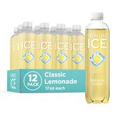 Sparkling Ice Classic Lemonade bottle, zero sugar and five calories per bottle.