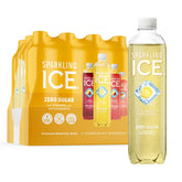 Sparkling Ice Classic Lemonade bottle showing zero sugar and vitamins