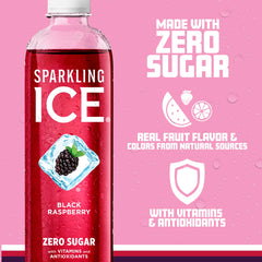 12-bottle pack of Sparkling Ice Black Raspberry for gatherings
