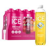 Sparkling Ice Black Cherry bottle pour for refreshing hydration during workouts.