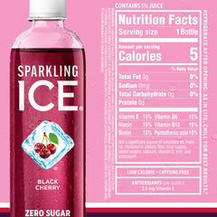 Sparkling Ice Purple Pack cherry limeade bottle ideal for a refreshing break.