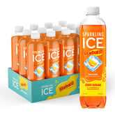 Sparkling Ice STARBURST Orange bottle front, zero sugar with vitamins