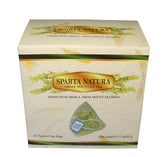 Spartanatura Greek Mountain Tea bags brewing for a pure, caffeine-free pleasure.