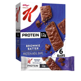 Special K Brownie Batter Bars packaging on store shelf for on-the-go protein snack
