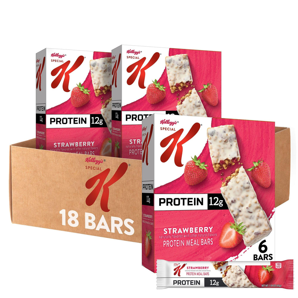 Special K Protein Meal Bars with creamy coating for on-the-go snacking.