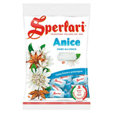 Sperlari Anise Hard Candy bag front view, authentic Italian flavor perfect for sharing.