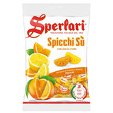 Sperlari Spicchi Citrus orange wedges candy, vibrant wedges ideal for sharing at gatherings.