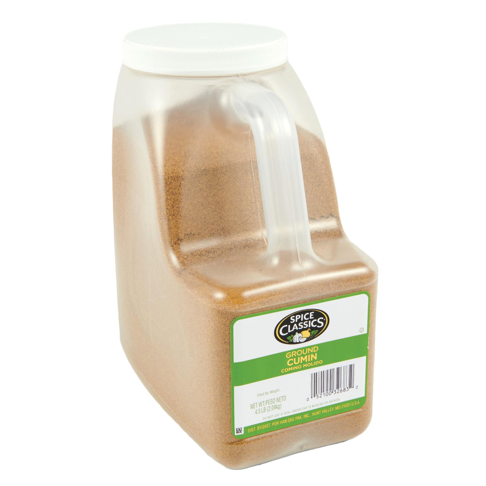 Spice Classics Ground Cumin bulk container ready for consistent flavor in professional kitchens.