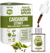 Spice Drop Cardamom Extract bottle close-up highlighting pure aroma.