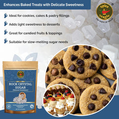 SPICE MAGIC Rock Crystal Sugar dessert-garnish adds sparkle and caramel aroma to desserts.