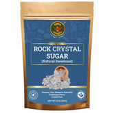 SPICE MAGIC Rock Crystal Sugar tea-stir demonstrates slow-release sweetness for tea.