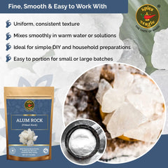 SPICE MAGIC White Alum Rock minor cuts care with natural, chemical-free touch.