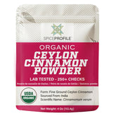 Spice Profile Ceylon cinnamon powder in a 4oz pouch for baking