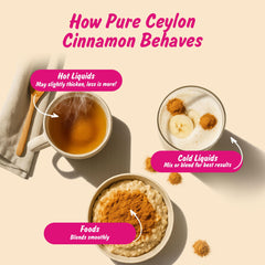 Spice Profile Ceylon cinnamon powder packaging label highlights organic quality
