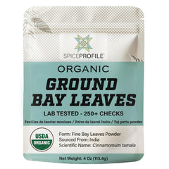 Spice Profile ground bay leaves powder enhances soups and stews with herbal depth.