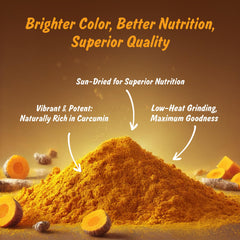 Spice Profile turmeric powder scoop reveals finely ground texture ideal for teas