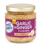 Spice World Garlic Ginger Fusion jar ready for quick stir-fries.